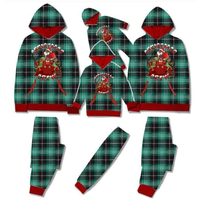 Christmas Crew Green, Black and White PJs - Infant