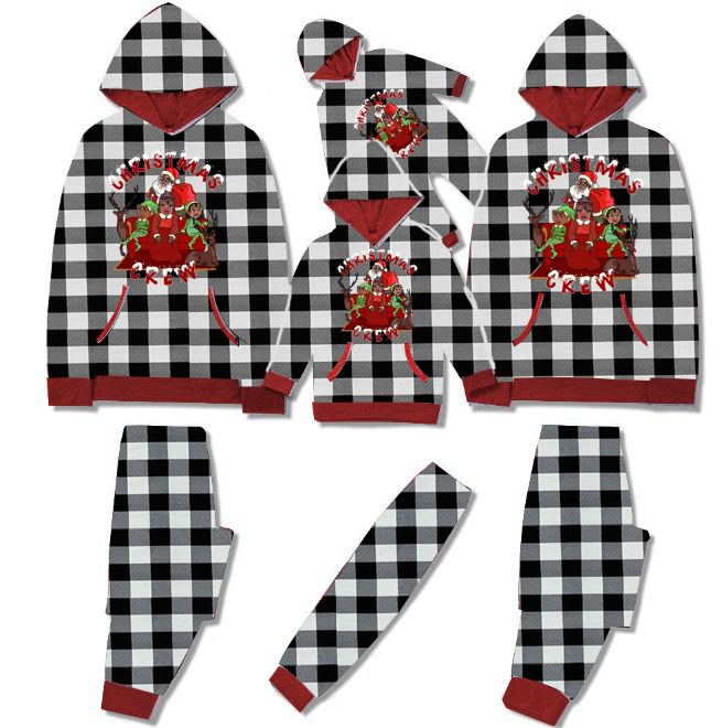 Christmas Crew Black and White PJs - Children Unisex