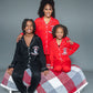 Cozy Claus-Children (Unisex) Black or Red Santa PJs-Bamboo Material