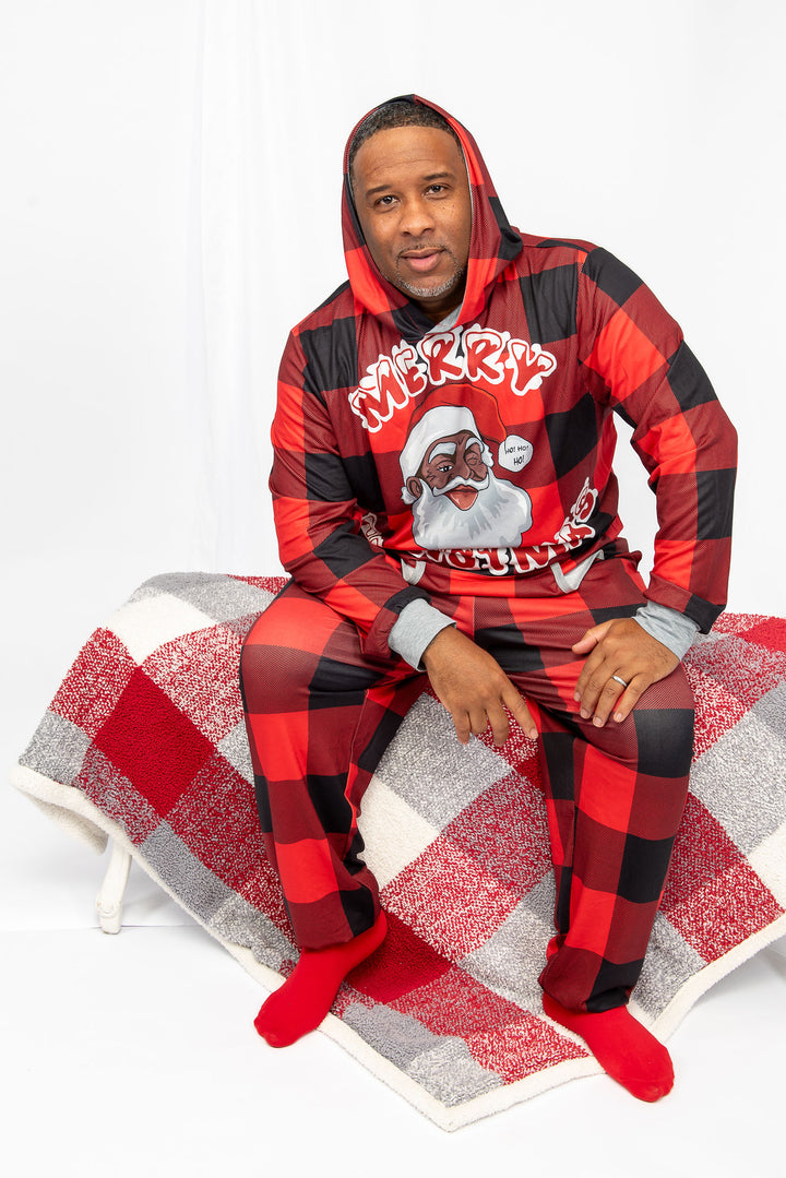 Santa Baby-Black Santa family Pajamas – PJs For the Culture