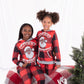 Santa Baby Pajamas-Children (Unisex) Red/Black with Grey Trim