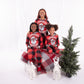 Santa Baby Pajamas-Children (Unisex) Red/Black with Grey Trim