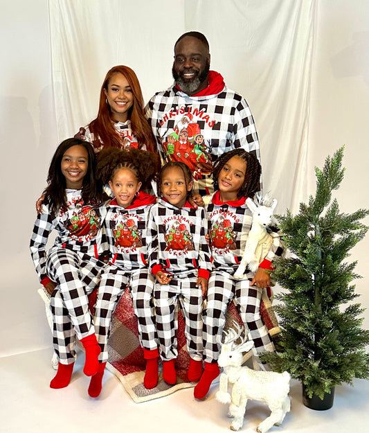 Christmas Crew Black and White PJs - Men