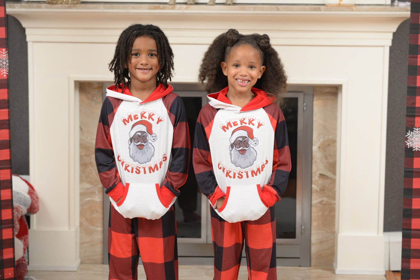 Santa Baby PJs Red and White - Child Unisex