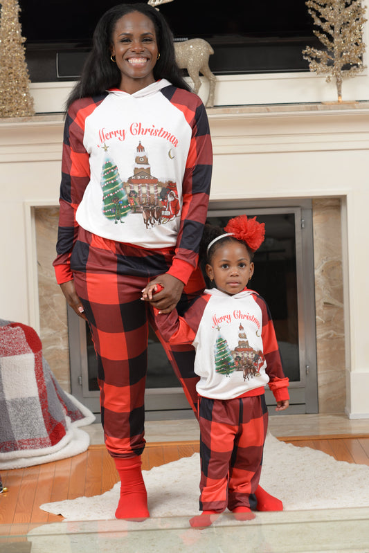 It's an HBCU Christmas! w/listing of all HBCU on the back of PJs-Women