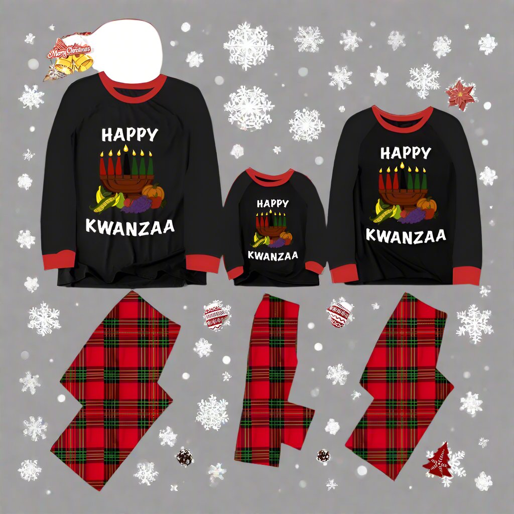 Happy Kwanzaa PJs Red, Black and Green - Men