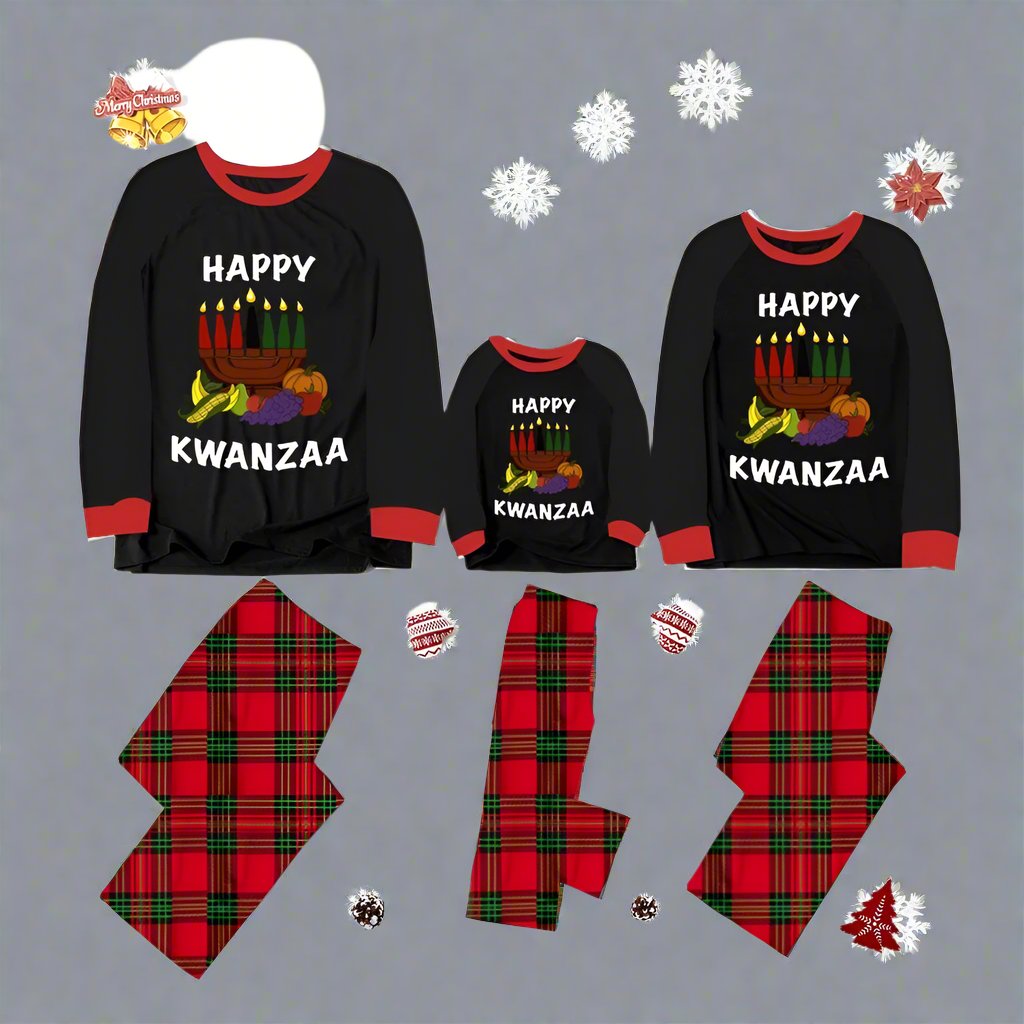 Happy Kwanzaa PJs Red, Black and Green- Women