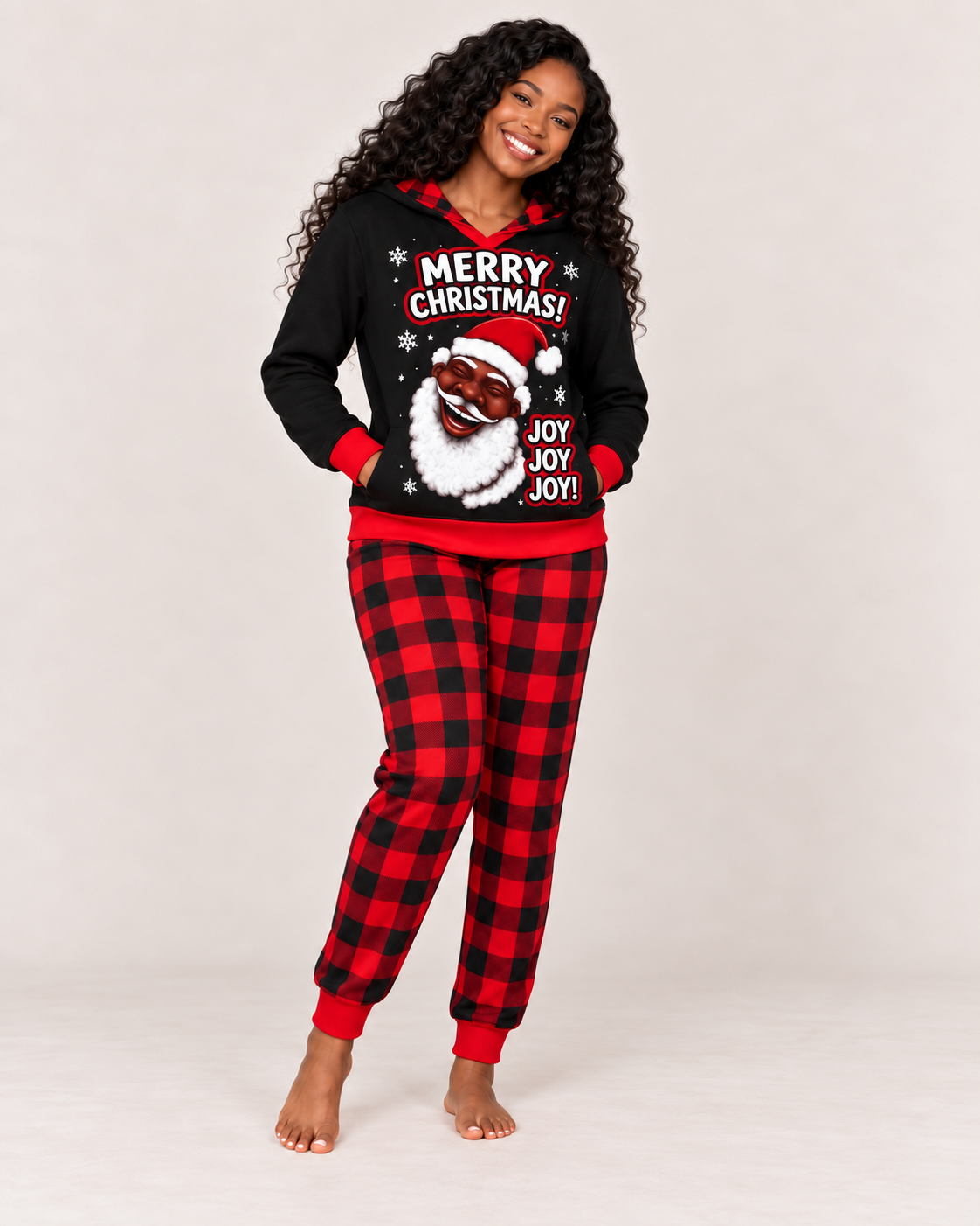 Santa Baby-Woman-Featuring Jolly Black Santa **Pre Order**
